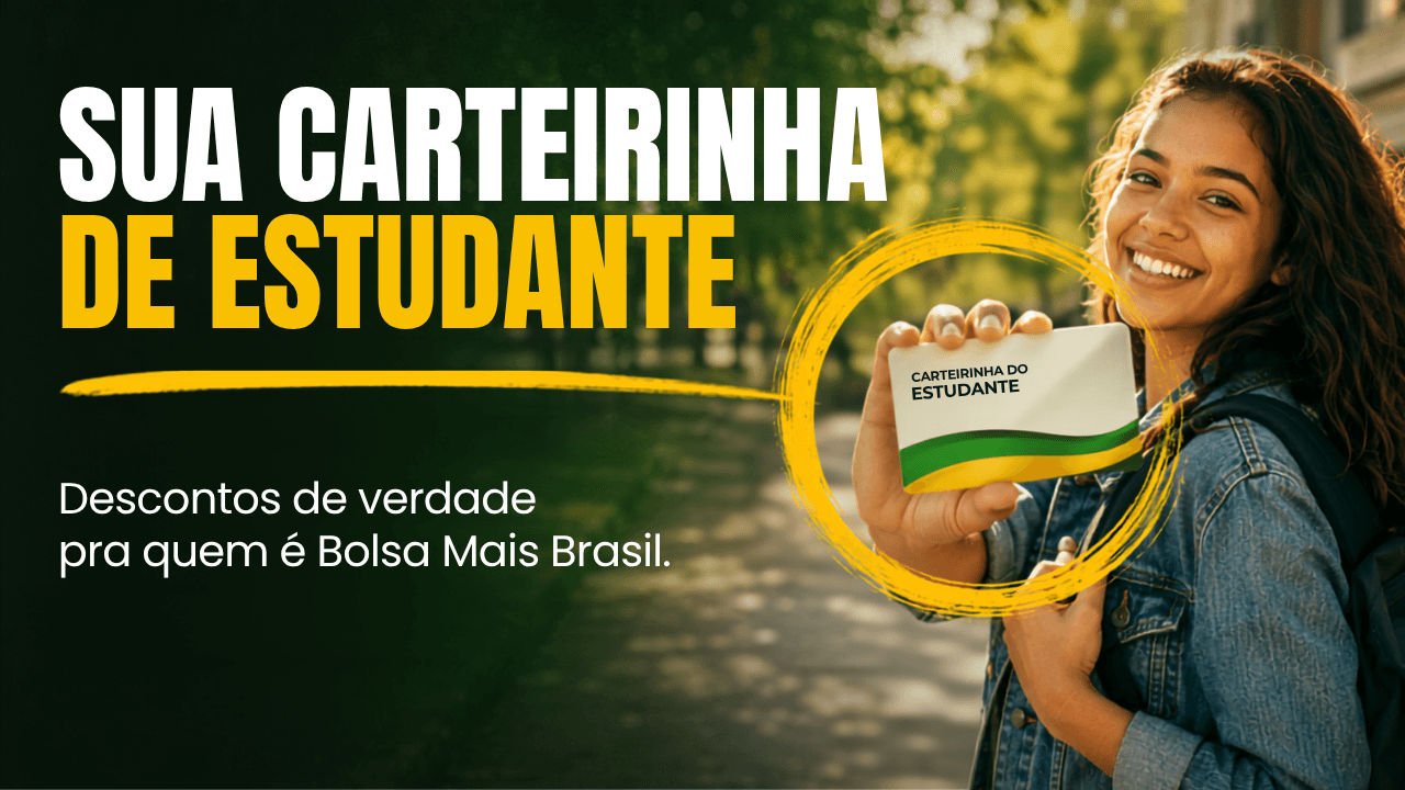 Brinde exclusivo: carteirinha de estudante